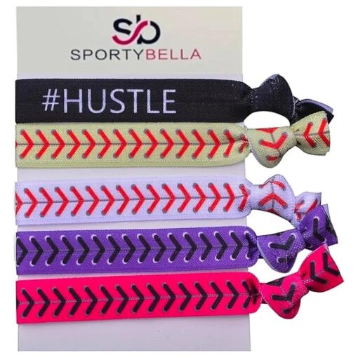 Softball Hair Accessories, Girls Softball Hair Ties, Softball Player and Softball Teams