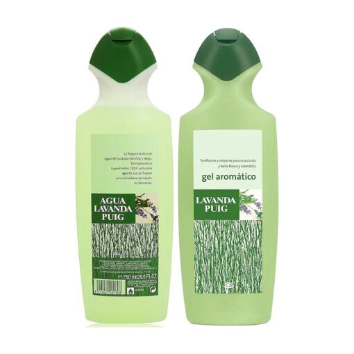 AGUA LAVANDA PUIG COLONIA 25.5 OZ + GEL LAVANDA 25.4 OZ FREE