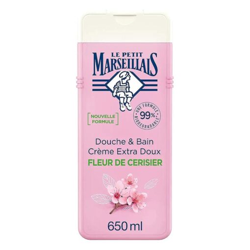 Le Petit Marseillais Shower & Bath Extra Gentle Cherry Blossom Body Wash Cream 650ml