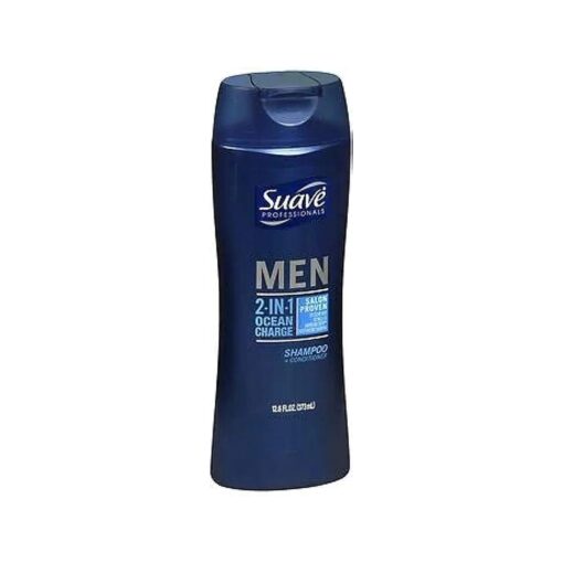 Suave Professionals Men 2-in-1 Shampoo + Conditioner Ocean Charge - 12.6 oz, Pack of 4