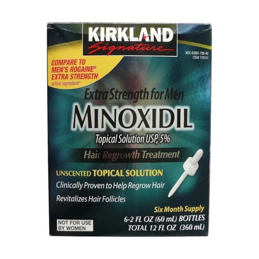 Kirkland Minoxidil 5 % Extra Strength Hair Regrowth for Men ( 12 Month supply ( economy size ) )