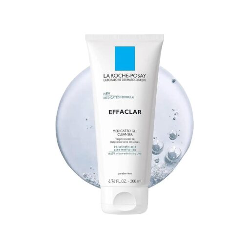 LA ROCHE POSAY Effaclargeltubefacesalicylic Acidacne Treatmentmedicated Gel Cleanser