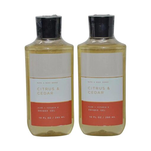 Shower Gel Gift Set 10oz Each Pack of 2 ( Citrus and Cedar )