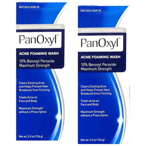 PANOXYL ACNE FOAMING WASH 5.5 oz ( Pack of 2 ) ( Packaging may vary )