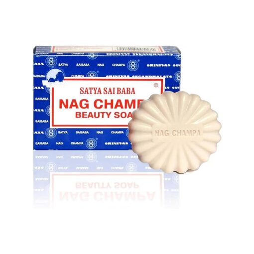 Satya Nag Champa : Sai Baba Natural Soap, Large, 150 g, 5 oz, 4 Piece