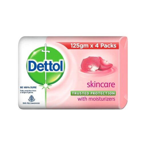 Dettol Skincare Soap, 125g ( Pack of 4 )