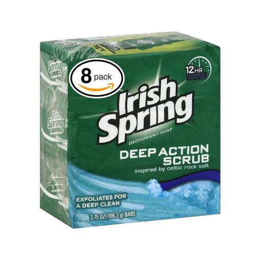 Irish Spring Moisture Blast Bar Soap, 3.75oz 8 Count