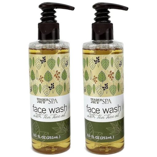 Trader Joe 's Spa Face Wash with Tea Tree Oil ( 2 Packs )