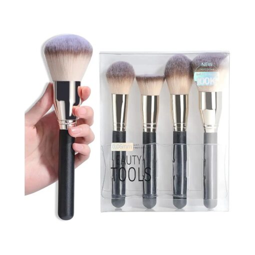 BS-MALL Makeup Brush Set 4 Pcs Premium Foundation Synthetic Powder Concealers Makeup Brushes Big Cosmetic Brushes