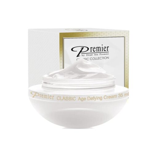 Premier Dead Sea Classic Age Defying Anti Age Cream, Reduce wrinkles, multiple award winning cream, soft, light, quick absorbing, non tacky anti wrinkle age defying 1.2fl.oz