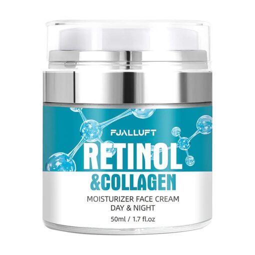 Advanced Anti-Aging Retinol Cream for Face - Diminishes Wrinkles, Fine Lines, and Age Spots for Men & Women - Day & Night Hydrating Acid with Collagen and Hyaluronic Acid Moisturizer