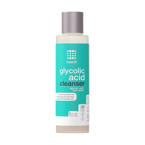 10 % Glycolic Acid Face Wash - Exfoliating, Non Drying & Foaming AHA Cleanser - Anti-Aging, Skin Tone & Texture, Wrinkles, Pores, Blackheads - Sulfate Free, Oil Free, & Low PH - 6 oz .