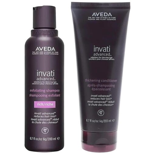 Aveda Invati Advanced Shampoo Rich 6.7 Ounce Conditioner 6.7