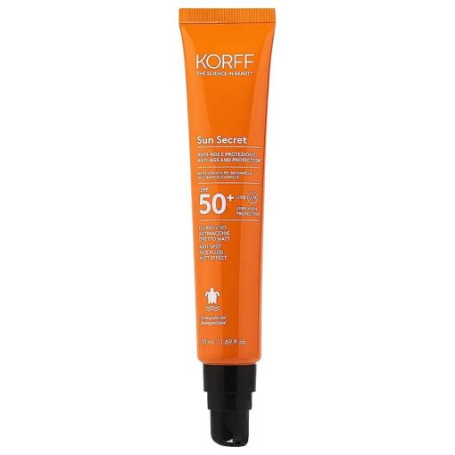 SUN SECRET Anti-spot Face Fluid Matt Effect SPF 50+ Very High Protection 50ml