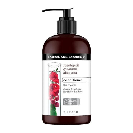 ApotheCARE Essentials The Booster Conditioner Rosehip Oil, Geranium, Aloe Vera 12 oz