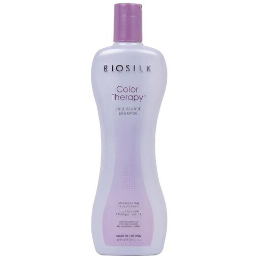 BioSilk Color Therapy Cool Blonde Shampoo | 12 Ounces | Offers Hair Color Protection To Highlighted and Lightened Hair