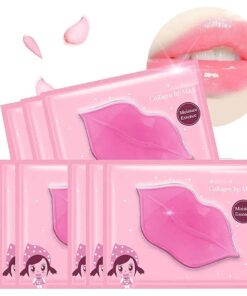 Lip Mask, 30PCS Collagen Crystal Pink Lip Care Gel Pads Treatment, Moisturizing Anti-Wrinkle Anti-Aging Firm Hydrate Lips, Remove Dead Skin Moisture Essence Make Your Dry Lip Attractive Sexy