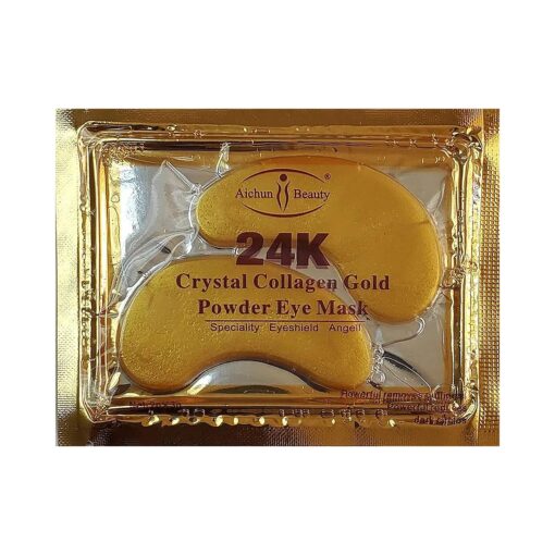 AICHUN BEAUTY 10/20/30/40/100 Pairs Crystal 24K Gold Powder Gel Collagen Eye Mask Sheet Patch, Anti Ageing, Remove Bags, Dark Circles & Puffiness, Skincare, Anti Wrinkle, Moisturising ( 40 )