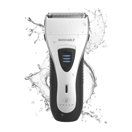 Foil Shaver for Men, Electric Razor for Men, Wet/Dry IPX7 Waterproof Electric Shavers for Men with Pop-up Beard Trimmer, Cordless Rechargeable Mens Razor - YS5800 Silver & Black