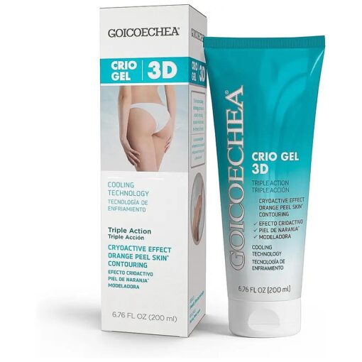 Goicoechea 3D Crio Gel : Triple Action Cryoactive, Cooling Tech for Cellulite & Orange Peel Skin, 6.76 fl oz