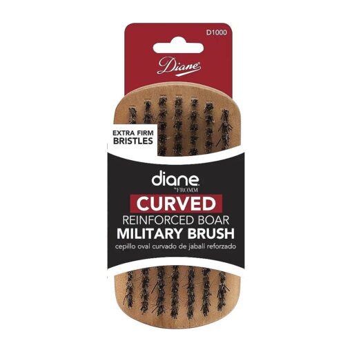 Diane Fromm Curved Reinforced Boar Military Brush Extra Firm Bristles D1000