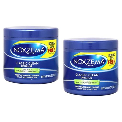 NOXZEMA Deep Cleansing Cream, 12 Ounce ( Pack of 2 )