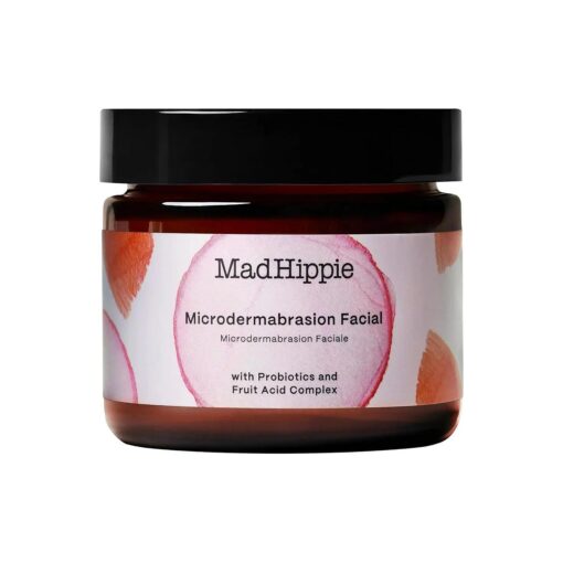 Mad Hippie MicroDermabrasion Facial - Exfoliating Face Scrub with Glycolic Acid, Mandelic Acid, AHA Complex & Hyaluronic Acid, 2.1 Fl Oz