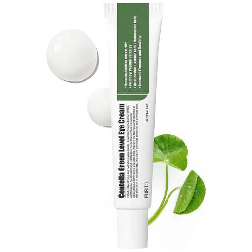 PURITO Centella Green Level Eye Cream /1fl.oz/Dark Circles/Around Eyes/Wrinkles/Puffiness that Reduces Eye Bags, Fine Lines