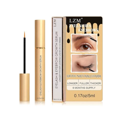 Lash Serum For Eyelash Growth And Thickness Rapid Eyelash Growth Serum & Eyebrow Enhancer Advanced Formula for Longer, Fuller and Thicker Looking Natural Lashes 5 ML