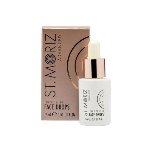 St. Moriz Advanced Self Tanning Drops for Face, Tan Boosting Face Drops ( 0.51 Fl Oz ) - Self Tanner Bronzing Drops for Face - Face Tanning Drops to Add to Moisturizer