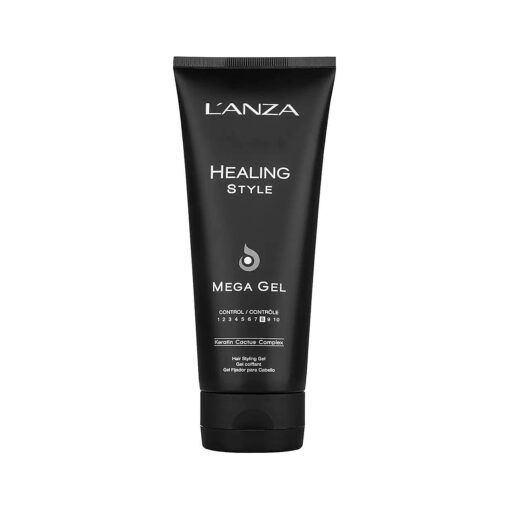 L'ANZA Healing Style Mega Gel with Strong Hold Effect, Nourishes and Refreshes the Hair While Styling, With Keratin, Alcohol-free Formula, and UV Rays Protection to Prevent Damage ( 6.8 Fl Oz )