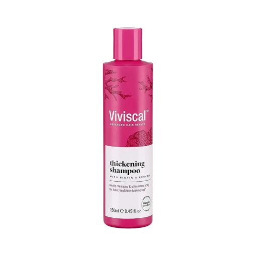 Viviscal Thickening Shampoo, Formulated With Biotin And Keratin, Fortified With Marine Collagen And Seaweed Extract, Strengthens And Reduces Breakage, Healthier Looking Hair 250ml ( 8.45 fl, oz, )