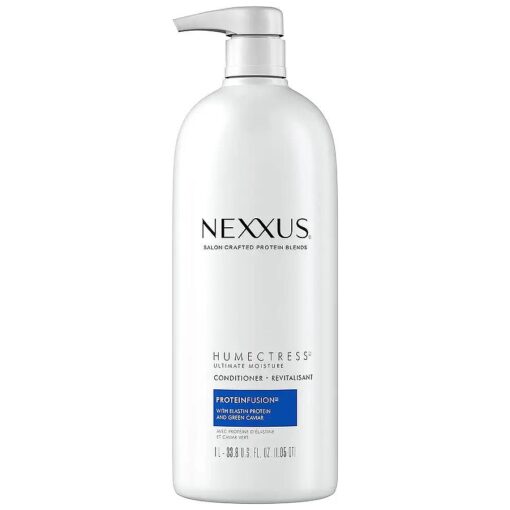 Nexxus Humectress Moisturizing Conditioner Ultimate Moisture for Dry Hair Moisturizing ProteinFusion with Elastin Protein and Green Caviar 33.8 oz