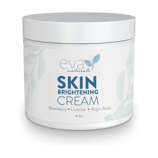 Eva Naturals Skin Enhancing Cream ( 4 oz ) - Brightness & Tone Improvement Complex for Face - Encourages Collagen Production - With Bearberry, Licorice, Kojic Acid