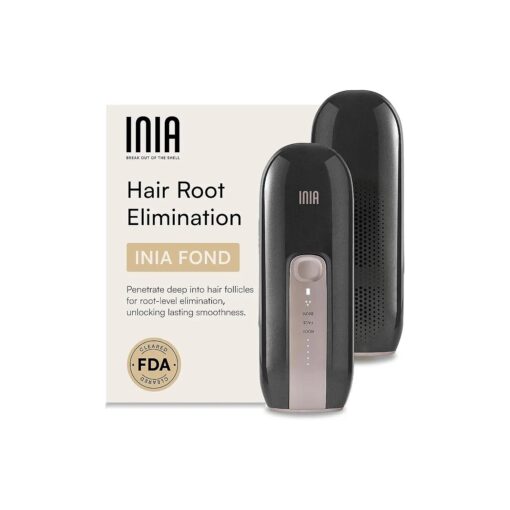 INIA Laser Hair Removal Device for Women and Men, INIA Fond Hair Remover with Long-Lasting in Hair Reduction for Body & Face, Safe at-home Results for Armpits, Bikini and Legs