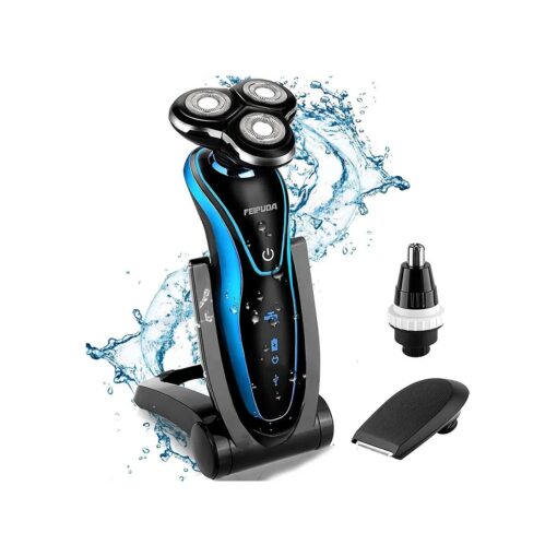 Electric Razor for Men Rotary Shavers Electric Shaver Waterproof Sideburns Trimmer Nose Trimmer