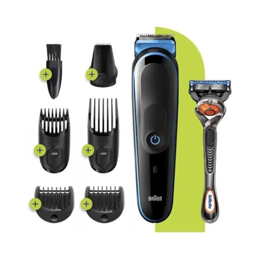 Braun Hair Clippers for Men MGK3245, 7-in-1 Beard Trimmer, Mens Grooming Kit, Cordless & Rechargeable with Gillette ProGlide Razor