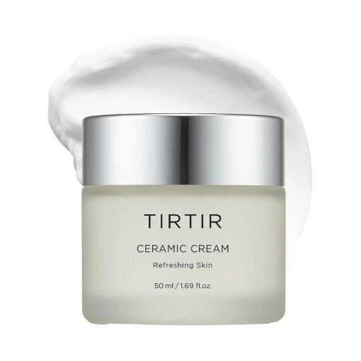 TIRTIR Natural Ceramide Cream Moisturizer for Hydrated, Glowing Skin - Shea Butter, Centella Asiatica Extract - Nourishing, Ideal for Dry Skin ( 50ml / 1.69 fl.oz, )