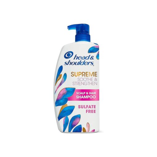 Head & Shoulders Supreme Dandruff Shampoo with Argan Oil, Anti Dandruff Scalp Treatment, Sulfate Free, Soothes Scalp, Deep Moisturization, Controls Itch, Natural Rose Essence, 28.2 Fl Oz