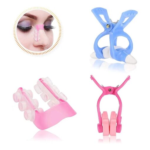 Nose Lift Up Shaping Clip Shaper Kit, 3Pcs/Set Nose Massager Roll Slimmer for Bridge Straightening Correction Nose Higher Set Face Beauty Tool