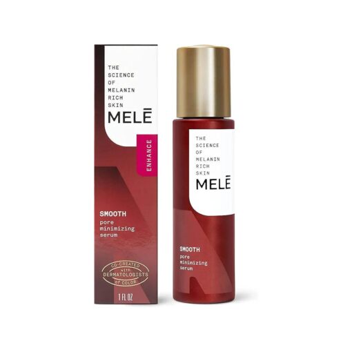 Mele Minimizing Serum Visibly Reduces Pore Size and Reduces Excess Oil Smooth Pore With Pore Blur Technology, Tri-peptide, and Rose Hips Extract For Glowing Skin 1 OZ