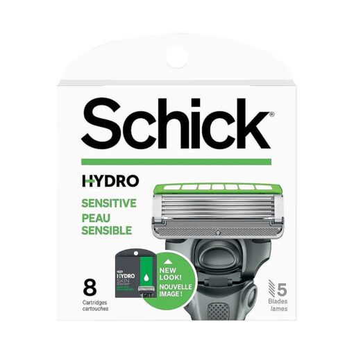 Schick Hydro 5 Sense Sensitive Skin Razor Refills for Men, 8 Count ( Pack of 1 )