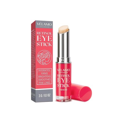 Retinol Eye Stick, Retinol Eye Cream, Retinol Cream, Retinol Face Cream, Under Eye Cream Anti Aging, Eye Cream, Brightening Eye Balm Reduces Fine Lines and Dark Circles, Visible Results in 3-4 Weeks