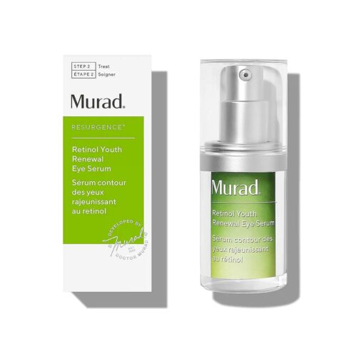 Murad Retinol Youth Renewal Eye Serum - Retinol Eye Serum Visibly Improves Undereye Puffiness Dark Circles and Reduces the Appearance of Fine Lines, Gentle Enough for Nightly Use - 0.5 oz