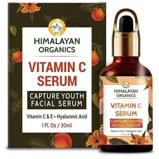 Vitamin C Serum With Hyaluronic Acid, Vitamin C & E | Improves Skin Elasticity | Blemish Free Skin | Highly Stable & Effective Skin Brightening - 30ml