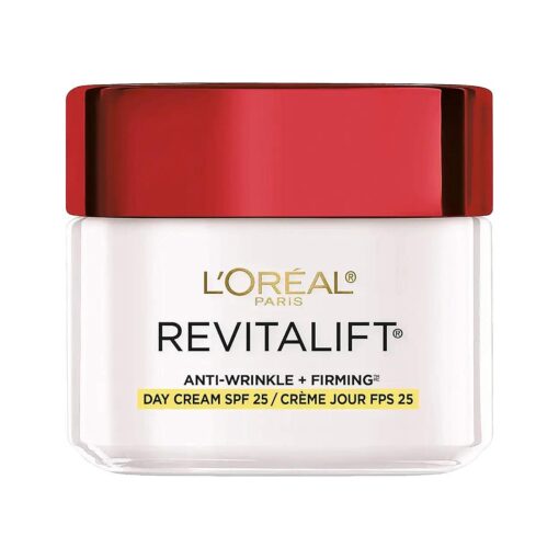 L'Oreal Paris Revitalift Anti-Wrinkle and Firming Face Moisturizer with SPF 25, Pro Retinol 2.55 oz