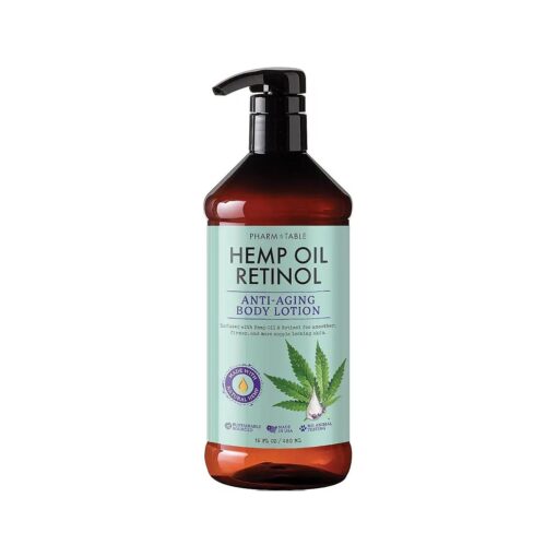 PHARM TO TABLE Hemp Oil Retinol Anti Aging Body Lotion 480ml