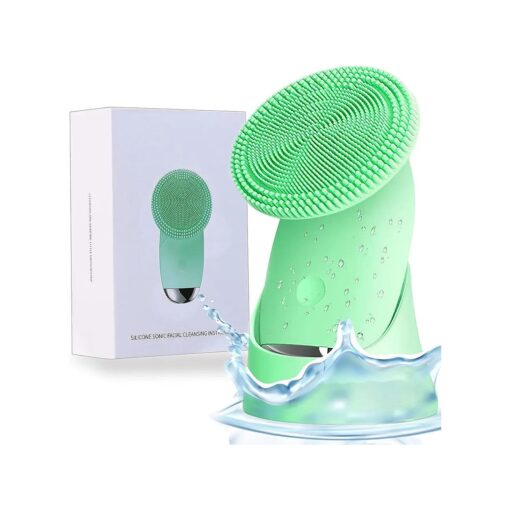 Sonic Facial Cleansing Brush Soft Silicone Face Scrubber Exfoliating Brush Face Cleanser Brush for Women - Anti-Aging Deep Face Cleansing, Exfoliating, Massage System Face Scrubber for Her