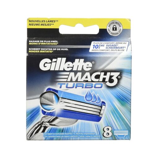 Gillette Mach3 Turbo Razor Blades for Men