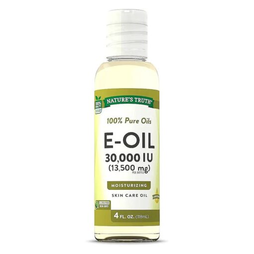 Nature 's Truth Vitamin E Oil for Skin 30,000 IU | 100 % Pure | 4 oz | Lemon Scented | GC/MS Tested